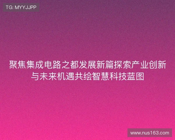 聚焦集成电路之都发展新篇探索产业创新与未来机遇共绘智慧科技蓝图
